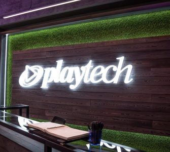 Office with Playtech logo