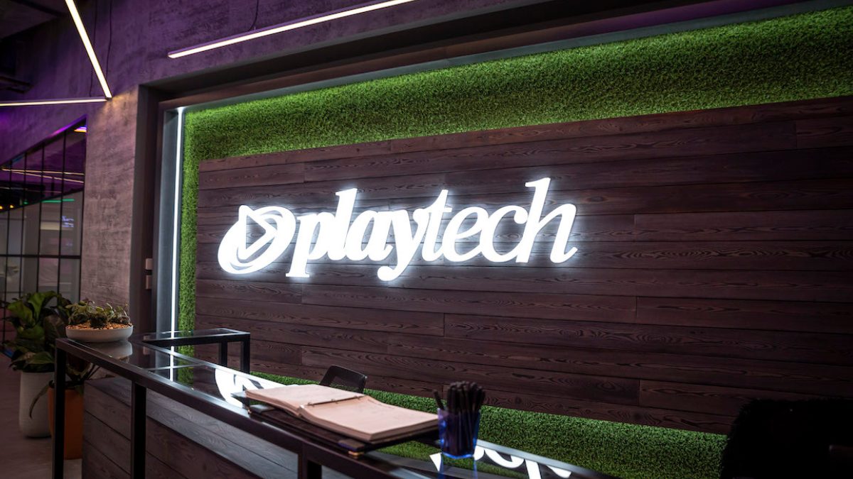 Office with Playtech logo